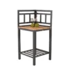 Ablagetisch Ellie – Outdoor-Küchenmodul mit Teakholz-Arbeitsfläche