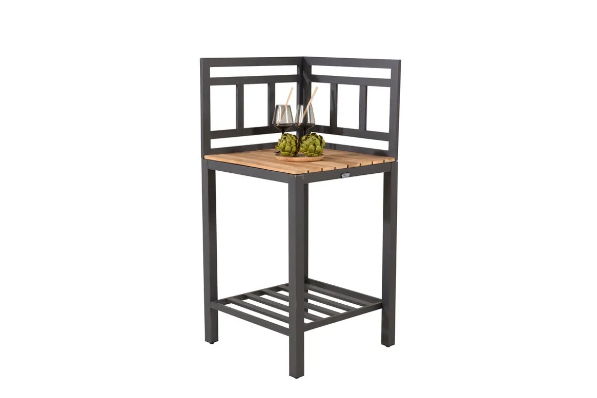 Ablagetisch Ellie – Outdoor-Küchenmodul mit Teakholz-Arbeitsfläche