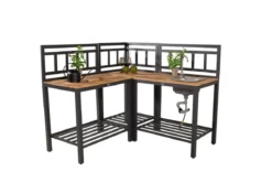 Ablagetisch Ellie – Outdoor-Küchenmodul mit Teakholz-Arbeitsfläche