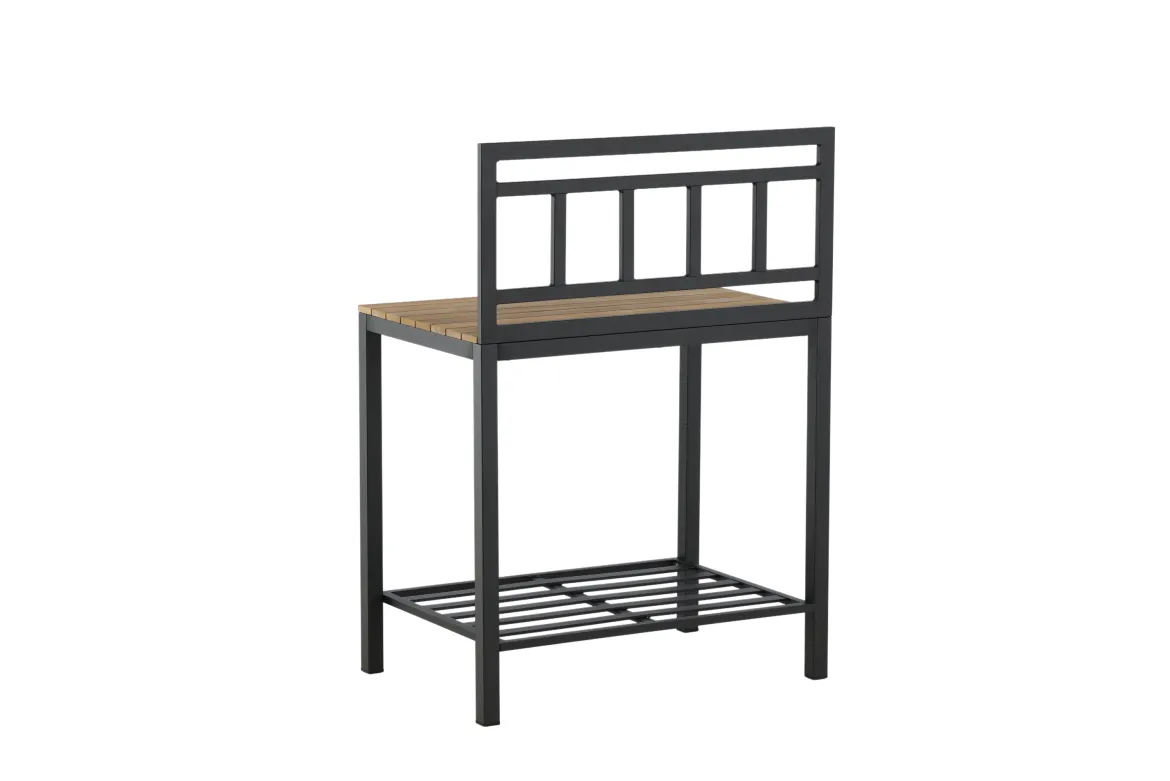 Ablagetisch Jana – Outdoor-Küchenmodul mit Teakholz-Arbeitsfläche