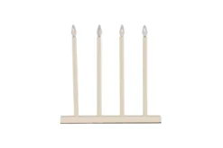 Adventskerzenhalter Lysheim - nobles Beige, 4 Kerzen