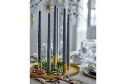 Adventskerzenhalter Virela – Metall in Goldoptik (7-teiliges Set)