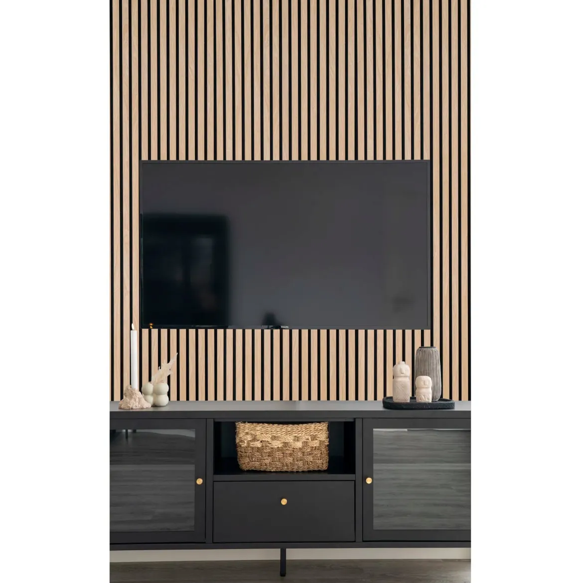 Akustikpaneele Eiche Natur 240×60cm (2er Set)