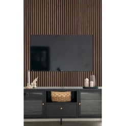 Akustikpaneele Walnuss 240×60cm (2er Set)