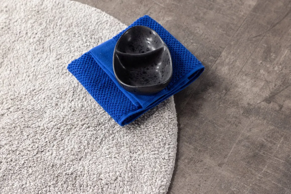 Badematte Penida - in runder Form aus weicher Baumwolle