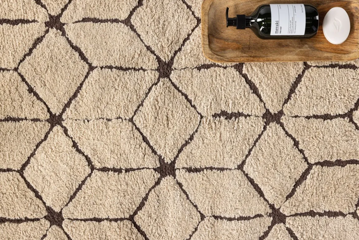 Badematte Semara - in einer Beige-Braun Kombination aus weicher Baumwolle