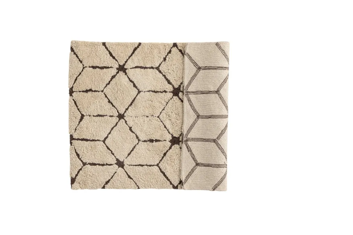 Badematte Semara - in einer Beige-Braun Kombination aus weicher Baumwolle