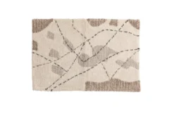 Badematte Seminyak - in modernem Beige-Grau-Braun aus weicher Baumwolle