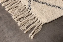 Badematte Uluwatu - mit stilvollem Schwarz-Weiß-Muster aus Baumwolle