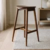 Barhocker Rafaela – in Mocca aus Gummibaumholz