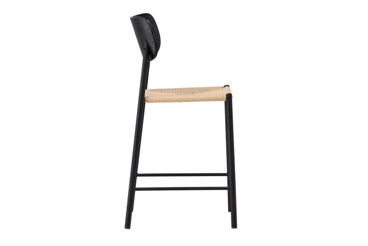 Barhocker Savannah - mit einer Sitzfläche aus Natur-Seilgeflecht