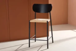 Barhocker Savannah - mit einer Sitzfläche aus Natur-Seilgeflecht