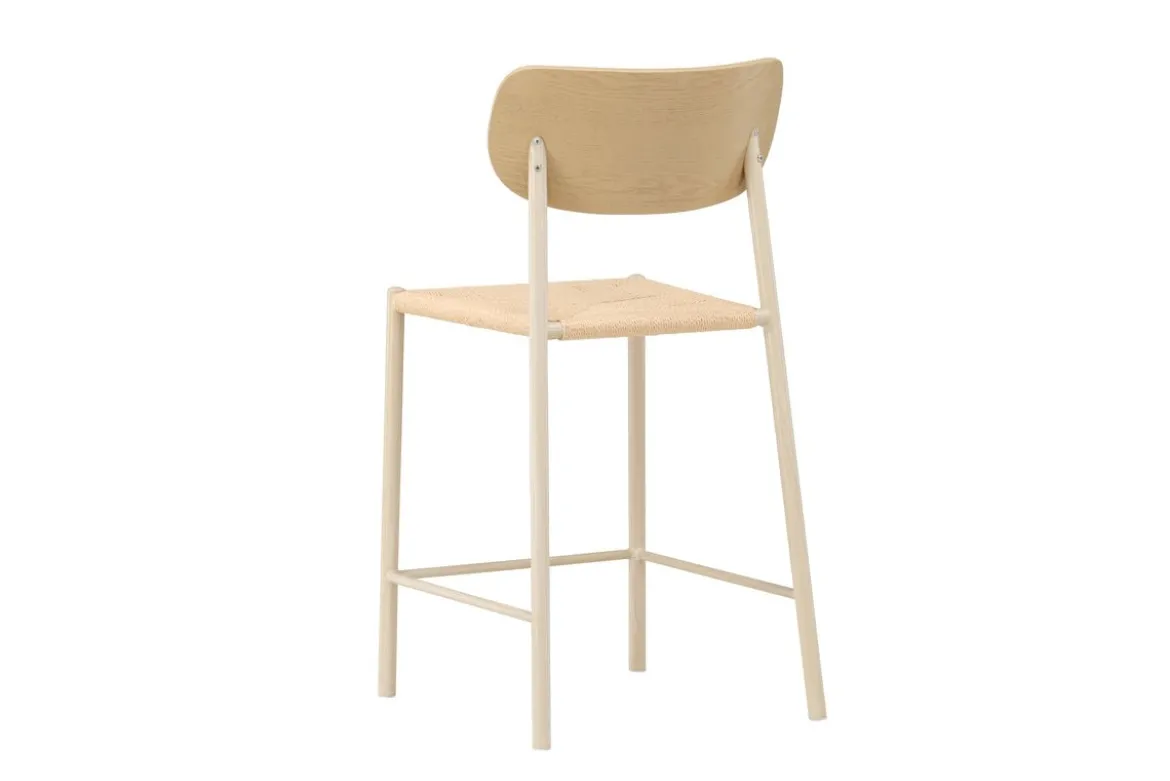 Barhocker Savannah - mit einer Sitzfläche aus Natur-Seilgeflecht