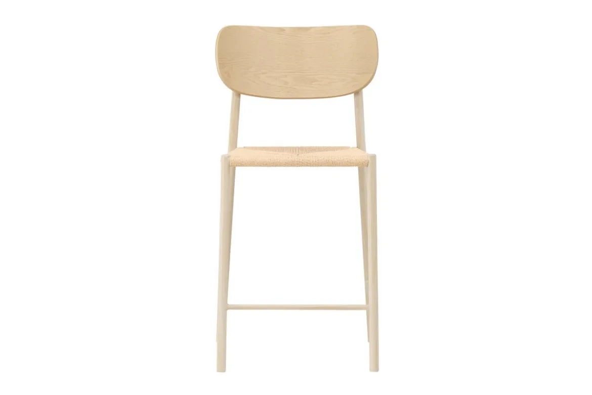 Barhocker Savannah - mit einer Sitzfläche aus Natur-Seilgeflecht