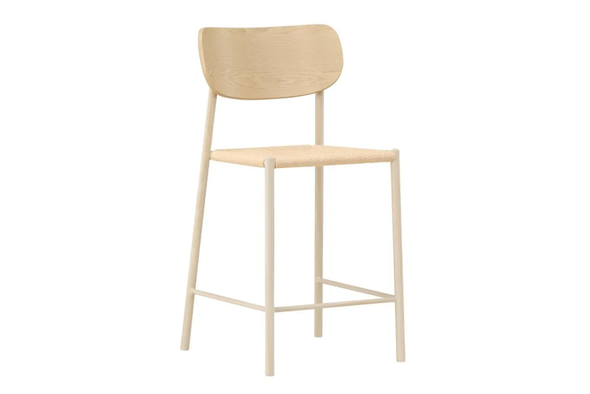 Barhocker Savannah - mit einer Sitzfläche aus Natur-Seilgeflecht
