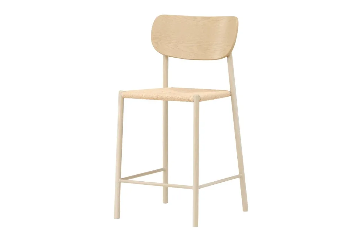 Barhocker Savannah - mit einer Sitzfläche aus Natur-Seilgeflecht