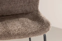 Barhocker Sonee - Mit weichem Bouclé Stoff