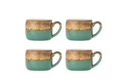 Becher Linea - aus Steingut gefertigt / 4er Set Multipack
