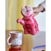 Becher-Set Aldra– Katzenmotiv Steingut (4-teilig)