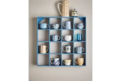 Becher-Set „Elvara“ – Blaues Steingut (3-teilig)
