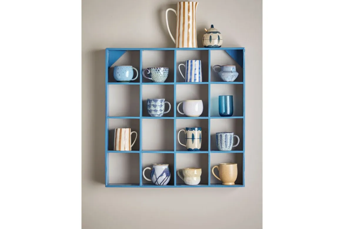 Becher-Set „Elvion“ – Blaues Steingut (4-teilig)