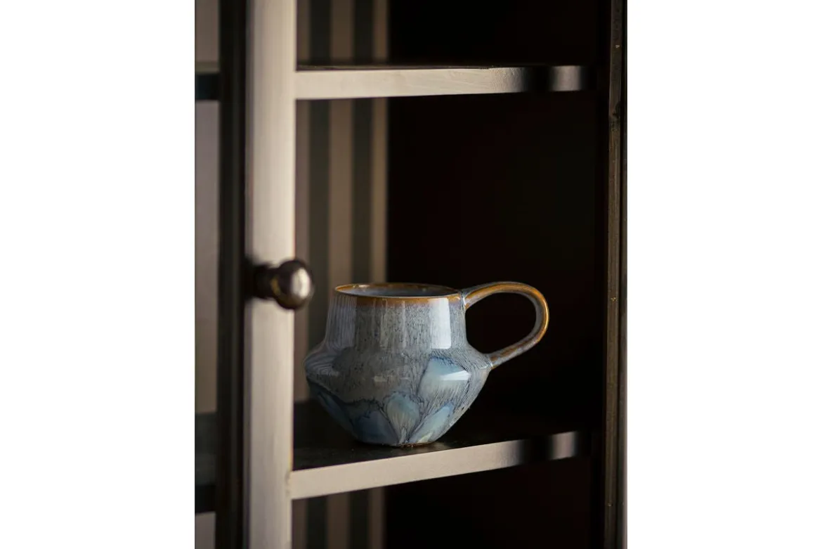 Becher-Set „Elvion“ – Blaues Steingut (4-teilig)