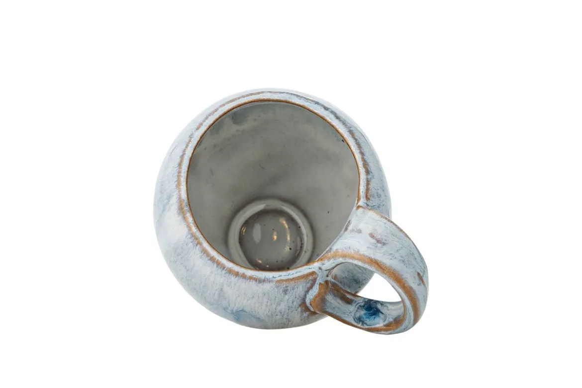 Becher-Set Haldin – Blaues Steingut (4-teilig)