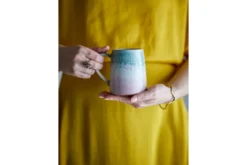 Becher-Set Jana – Steingut mit reaktiver Glasur (4er-Set)