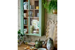 Becher-Set Kivon – Blumenmotiv Steingut (3-teilig)