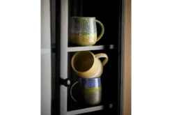 Becher-Set „Nerisa“ – Blaues Steingut (3-teilig)