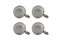 Becher-Set Ravéa – Blaues Steingut (4-teilig)
