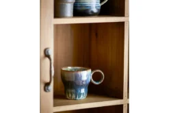Becher-Set Ravéa – Blaues Steingut (4-teilig)