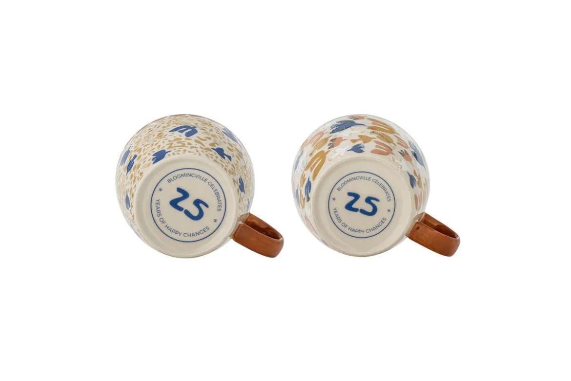 Becher-Set Salen – Buntes Steingut (2-teilig)
