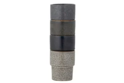 Becher-Set Varnö – Braun Steingut (4-teilig)