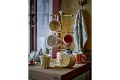 Becher-Set „Verdo“ – Grünes Steingut (4-teilig)