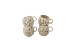Becher Velour - aus Steingut gefertigt / 4er Set Multipack