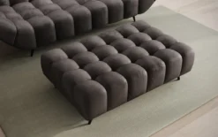 Beistellhocker Amora in Samt