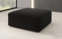 Beistellhocker 80 cm Snug aus Bouclé