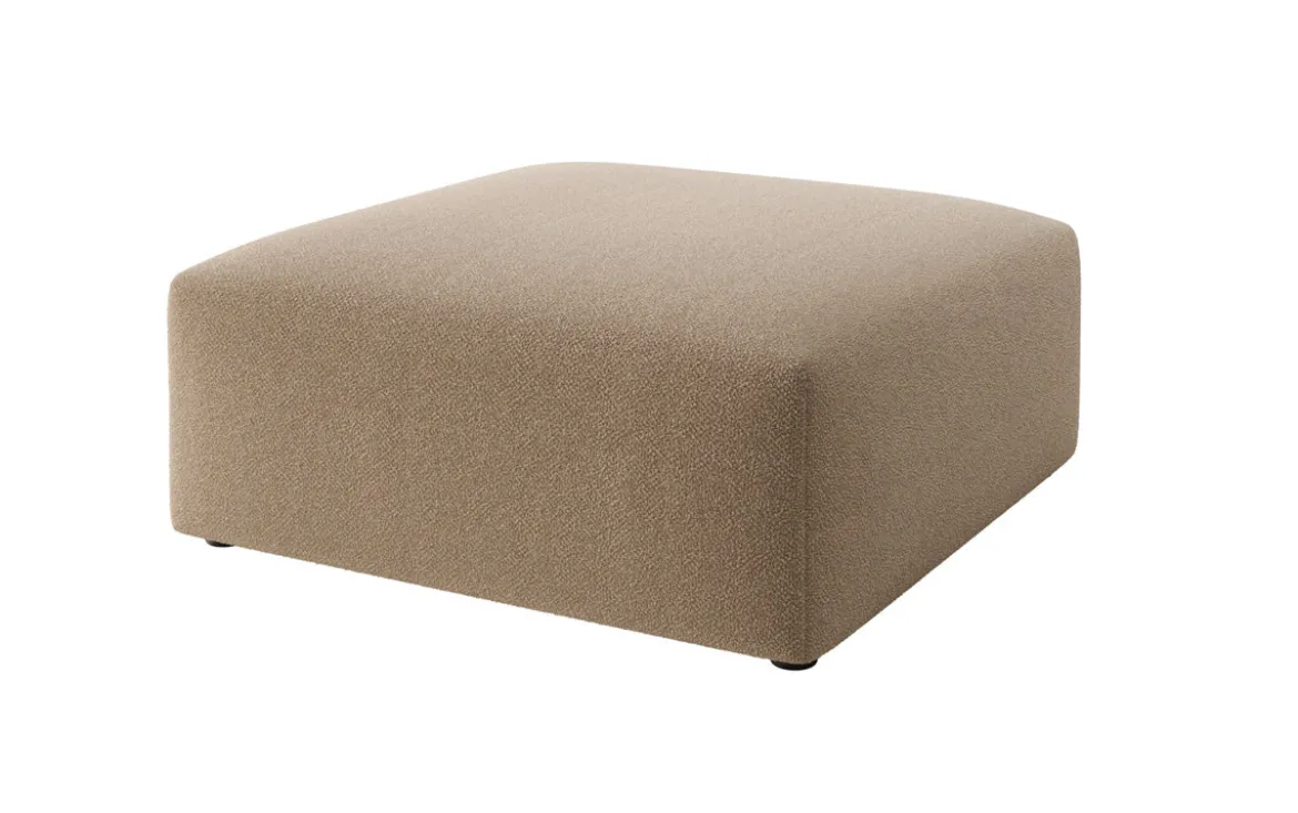 Beistellhocker 80 cm Snug aus Bouclé