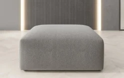 Beistellhocker 80 cm Snug aus Bouclé