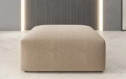 Beistellhocker 80 cm Snug aus Bouclé
