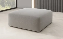 Beistellhocker 80 cm Snug aus Bouclé