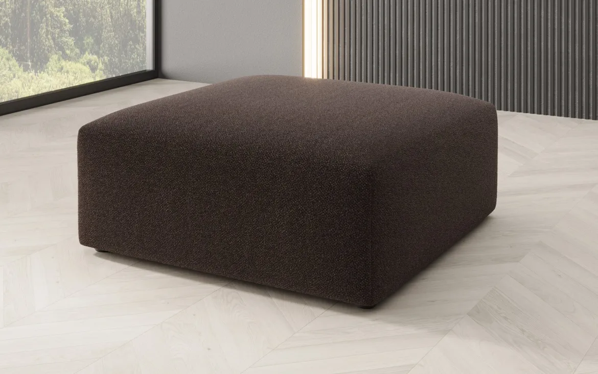 Beistellhocker 80 cm Snug aus Bouclé