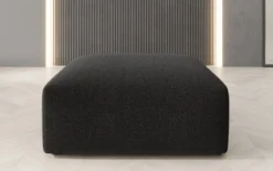 Beistellhocker 80 cm Snug aus Bouclé