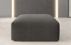 Beistellhocker 80 cm Snug aus Bouclé