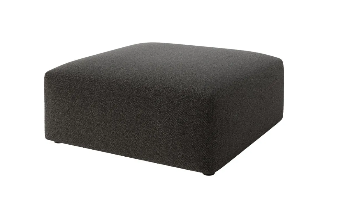 Beistellhocker 80 cm Snug aus Bouclé