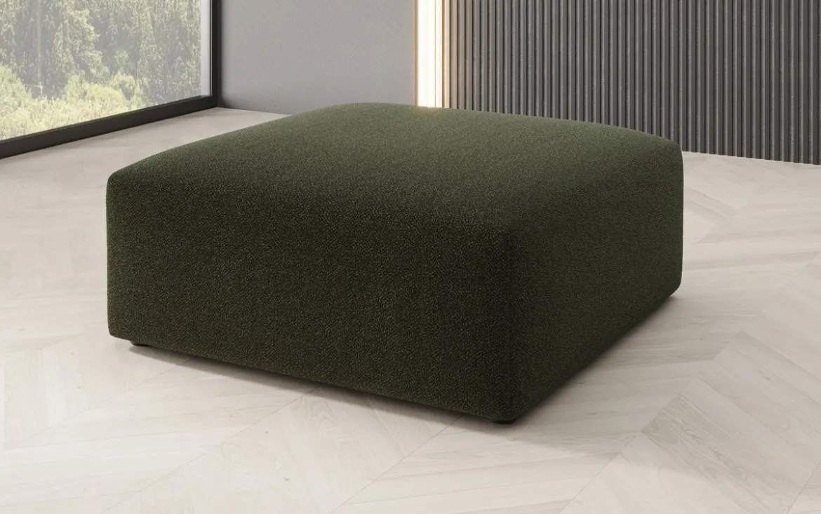 Beistellhocker 80 cm Snug aus Bouclé
