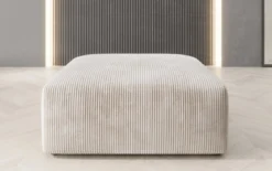 Beistellhocker 80 cm Snug aus Cord