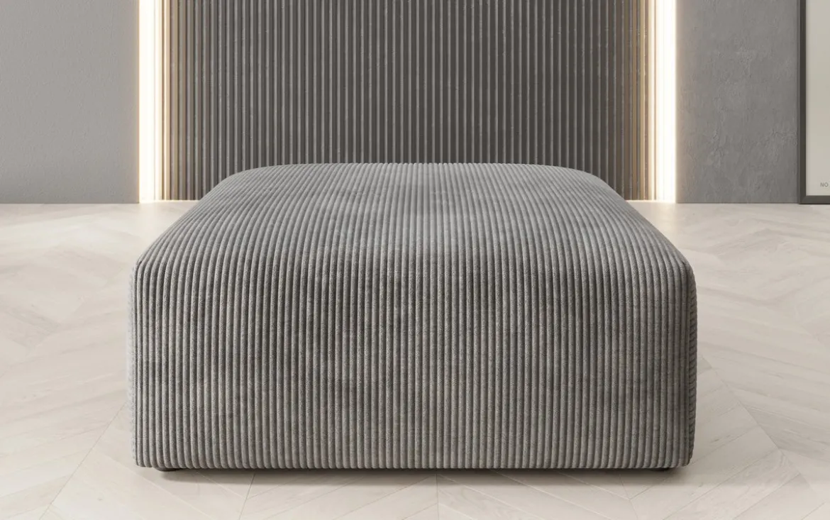Beistellhocker 80 cm Snug aus Cord