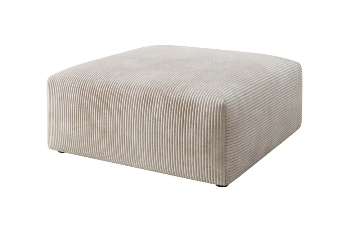 Beistellhocker 80 cm Snug aus Cord